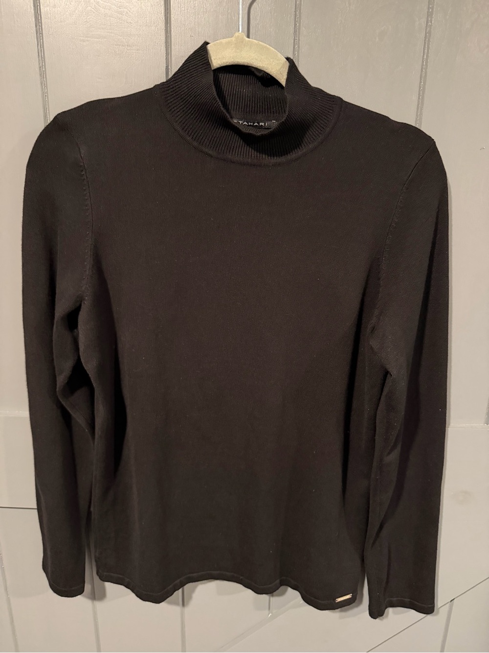 T Tahari Black Turtleneck Sweater